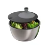 Centrifugador de lechuga de acero inoxidable, con manivela