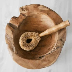 Cepillo de fibra de coco con mango de bambú - Bambaw
