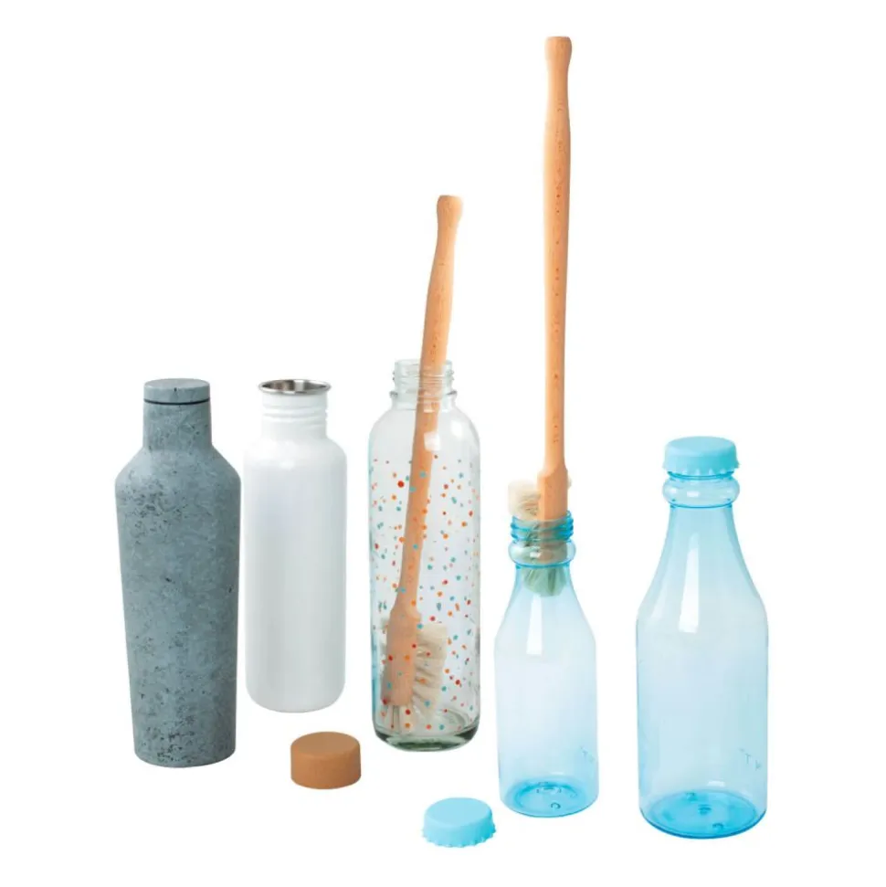 Cepillo de limpieza para botellas de boca media