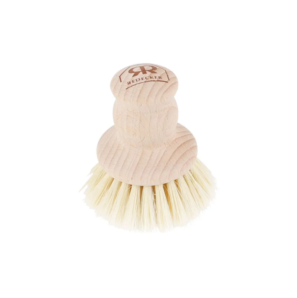 Cepillo de limpieza para ollas y platos, con mango de madera de haya - Redecker