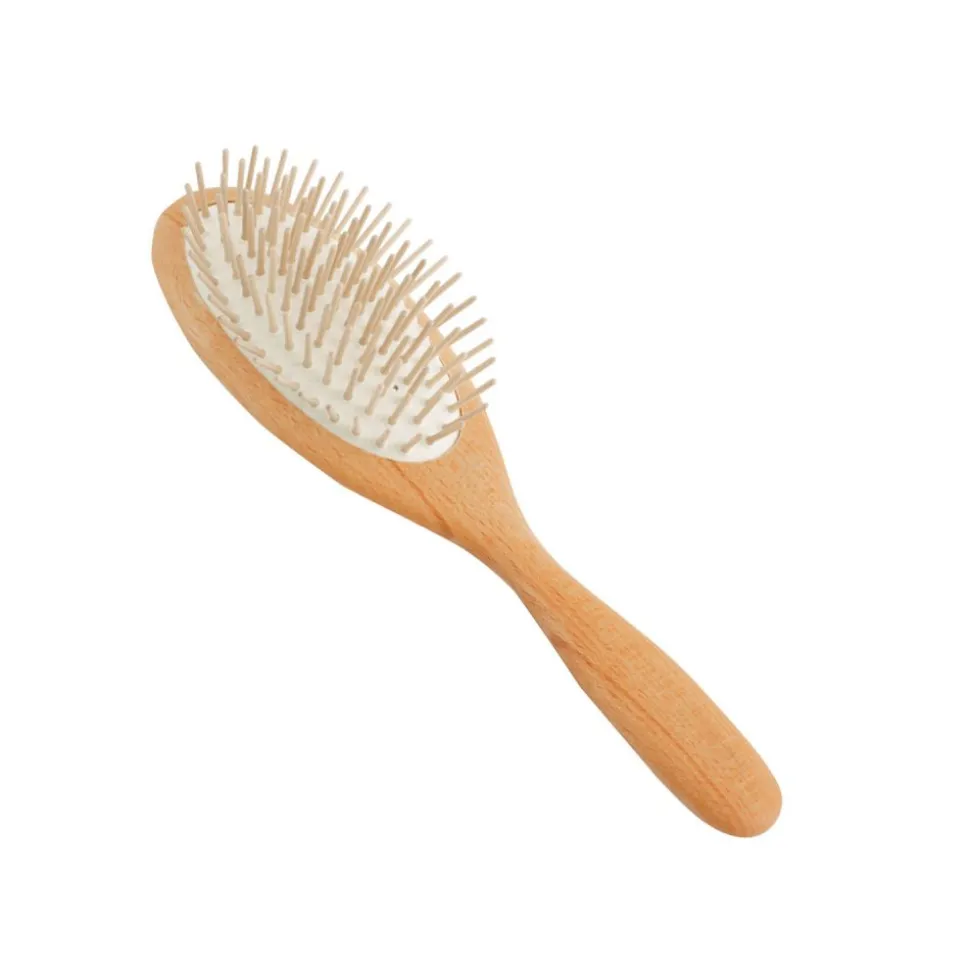 Cepillo de pelo ovalado con púas de madera - Redecker