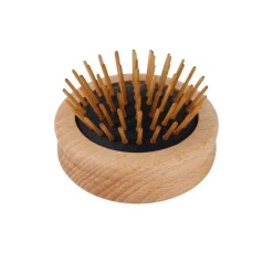 Cepillo de pelo redondo plegable con púas de madera - Redecker