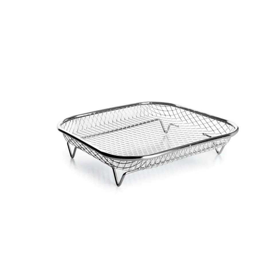 Cestillo de acero inoxidable cuadrado para freidora de aire - Ibili