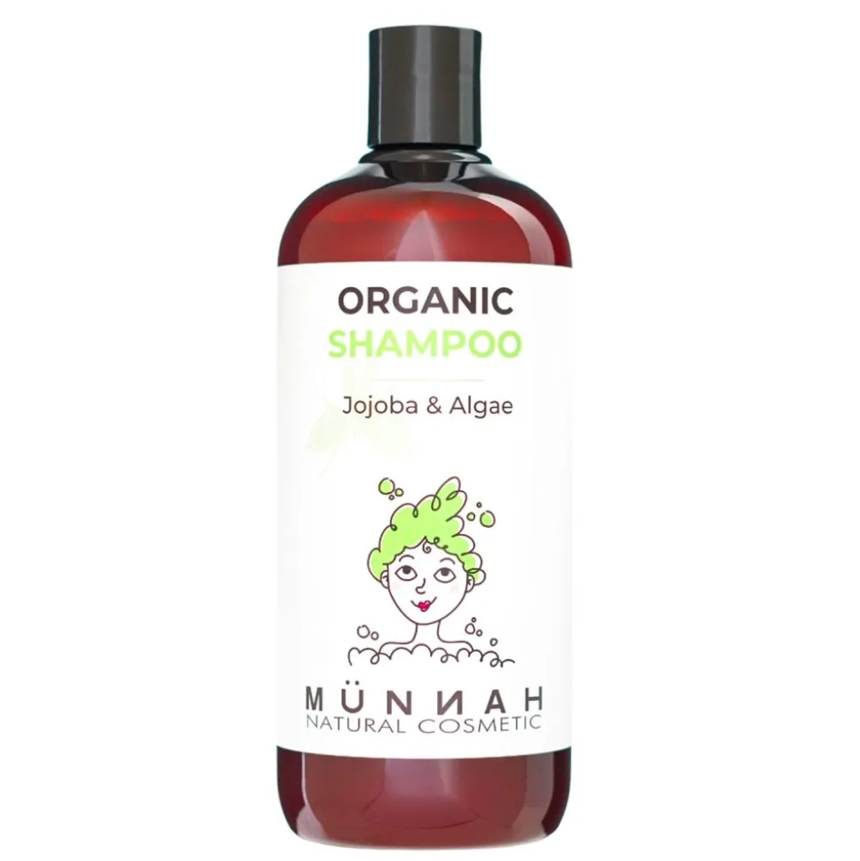 Champú ecológico cabello graso y pieles sensibles, 500 ml - Münnah