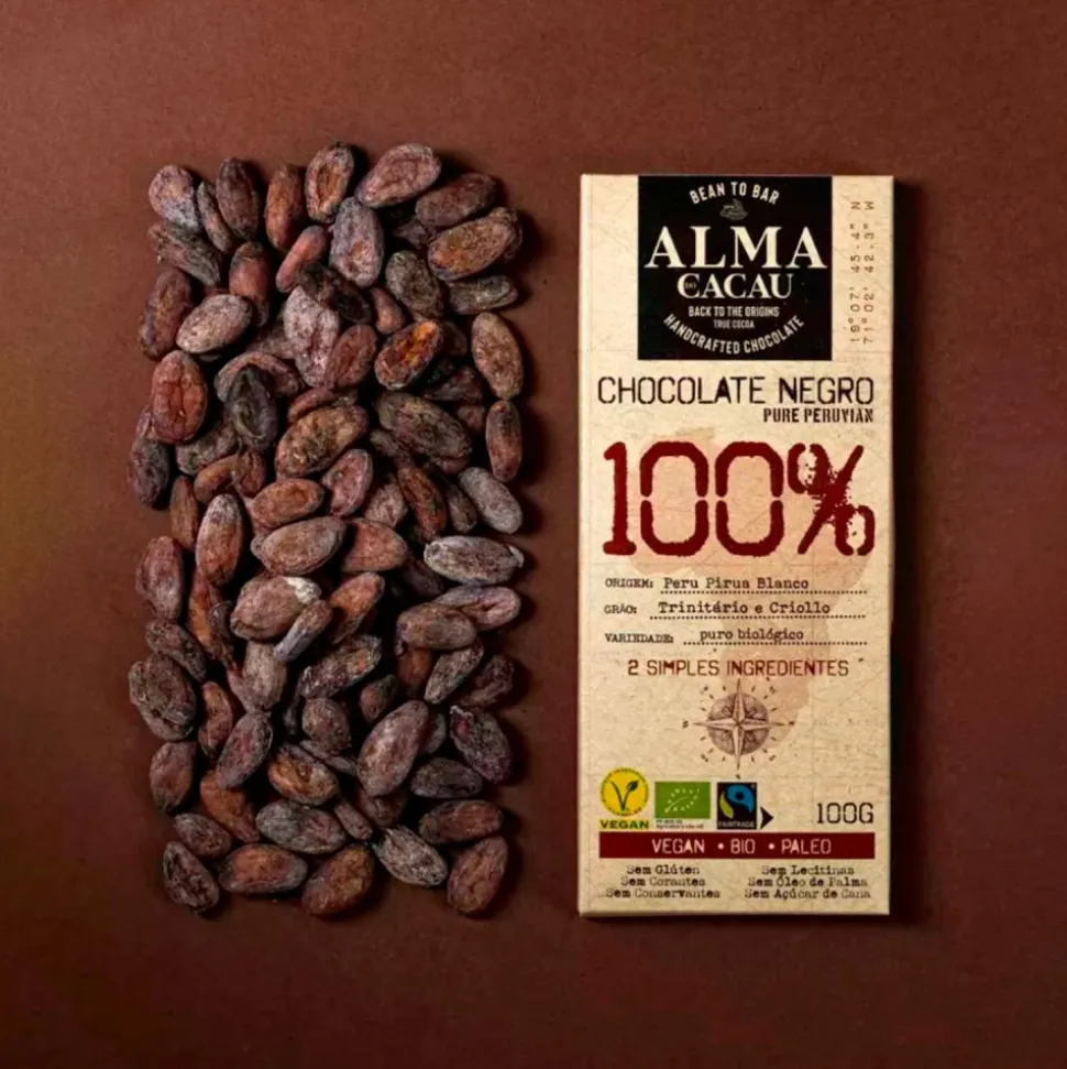 Chocolate ecológico 100% - Alma do Cacau