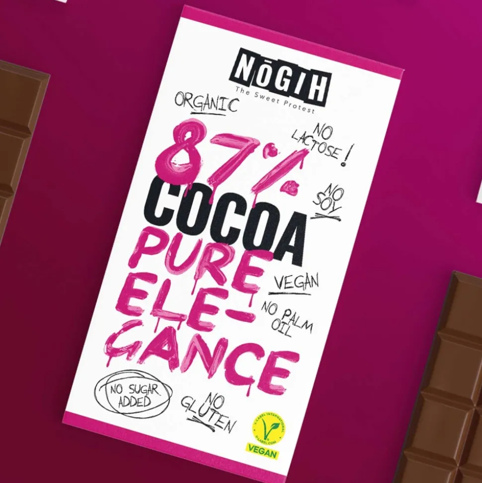 Chocolate ecológico 87% cacao - Nogih