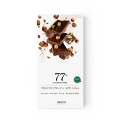 Chocolate ecológico con avellanas 77% - Higón