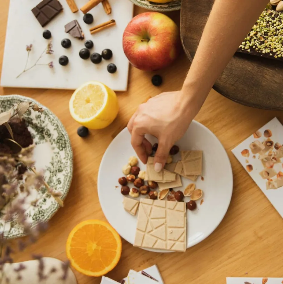 Chocolate ecológico con avellanas 77% - Higón