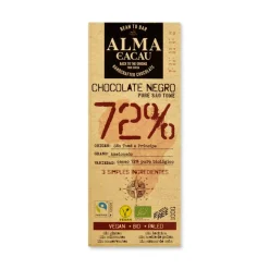Chocolate ecológico 72% con azúcar de coco - Alma do Cacau