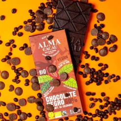 Chocolate ecológico 60% con café de Colombia - Alma do Cacau