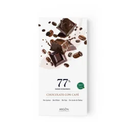 Chocolate ecológico con café 77% - Higón