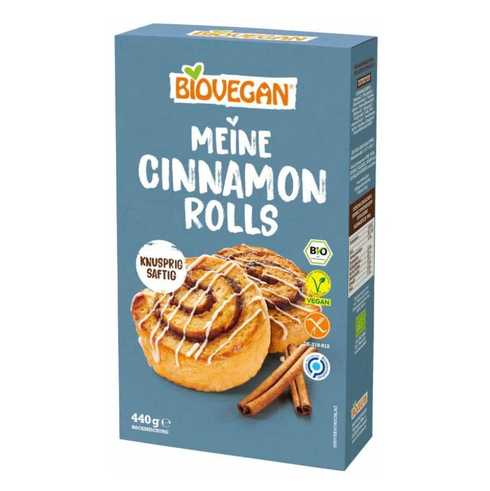 Cinnamon rolls, rollos de canela, ecológicos, sin gluten - Biovegan