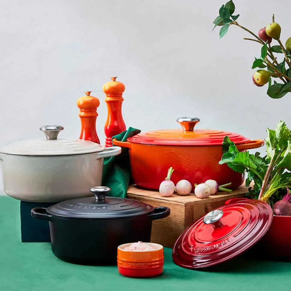 Cocotte de hierro fundido, 24 cm, color volcánico - Le Creuset