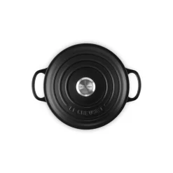 Cocotte de hierro fundido, 20 cm, color negro - Le Creuset