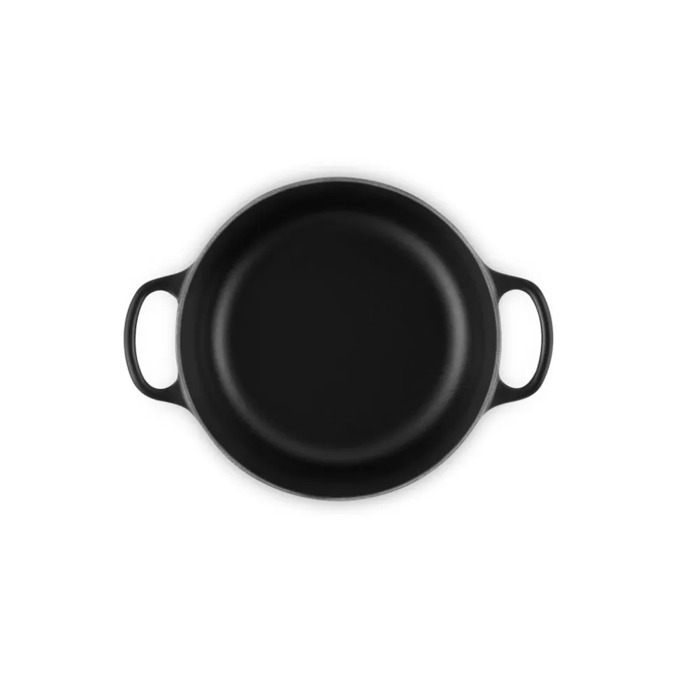 Cocotte de hierro fundido, 20 cm, color negro - Le Creuset