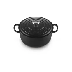 Cocotte de hierro fundido, 20 cm, color negro - Le Creuset