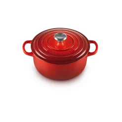 Cocotte de hierro fundido, 20 cm, color cereza - Le Creuset
