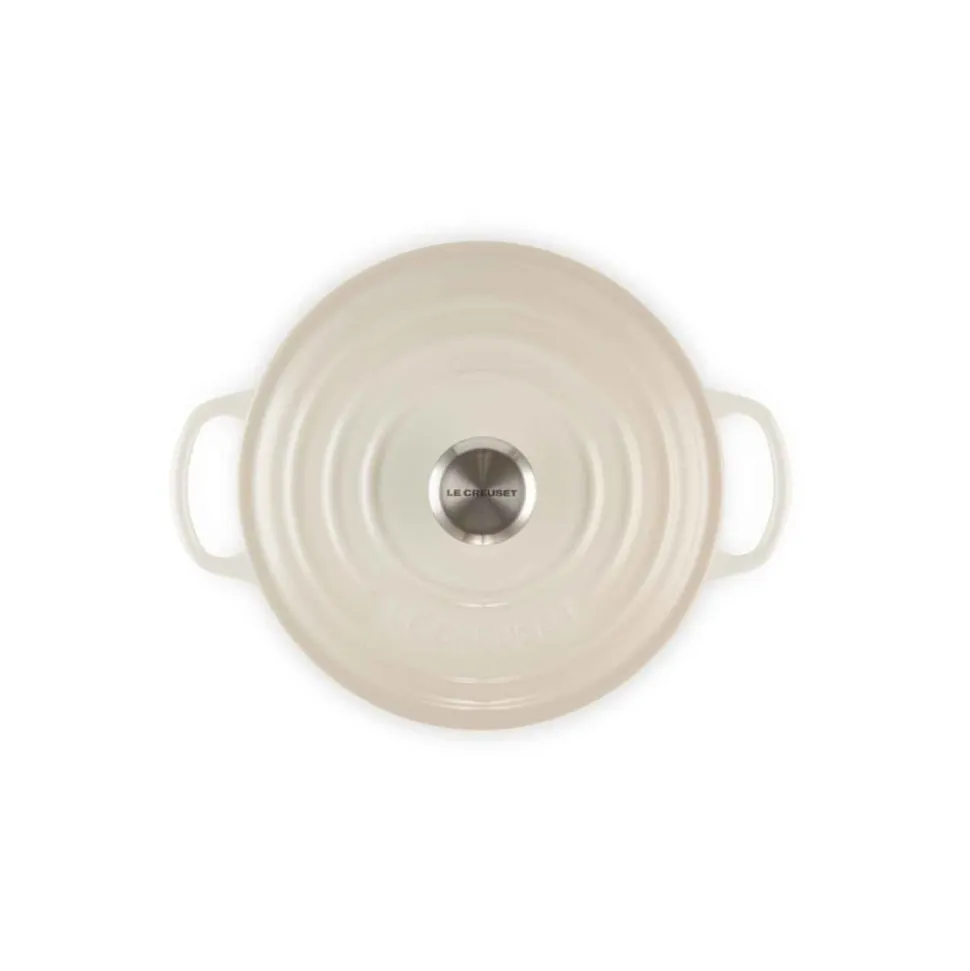 Cocotte de hierro fundido, 20 cm, color merengue - Le Creuset