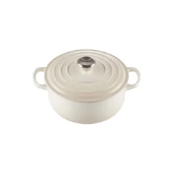 Cocotte de hierro fundido, 20 cm, color merengue - Le Creuset