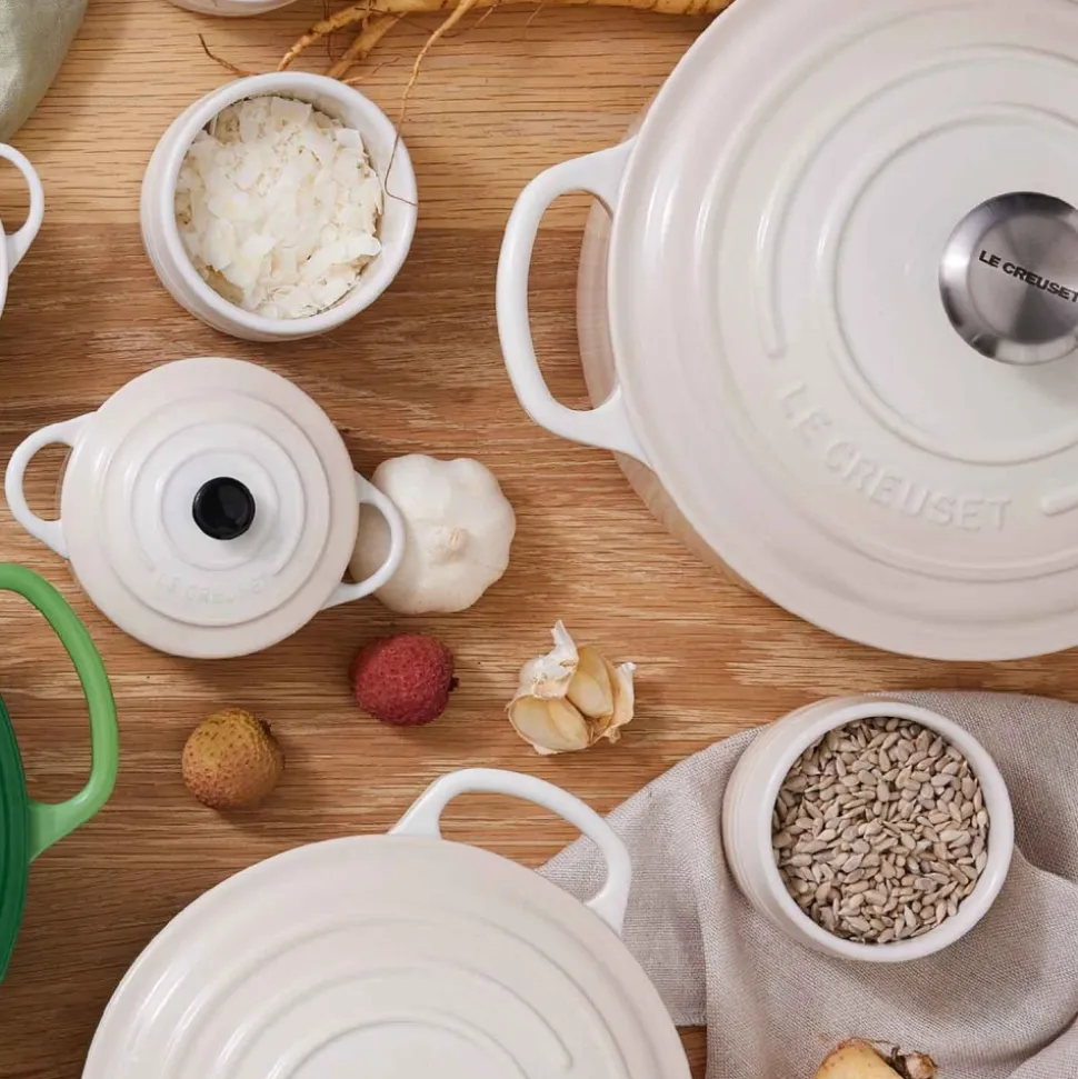 Cocotte de hierro fundido, 20 cm, color merengue - Le Creuset