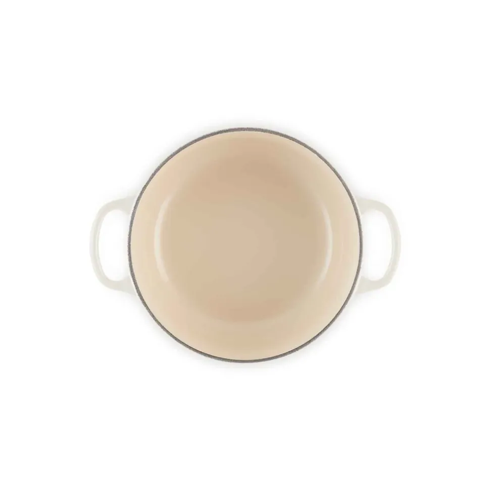 Cocotte de hierro fundido, 20 cm, color merengue - Le Creuset