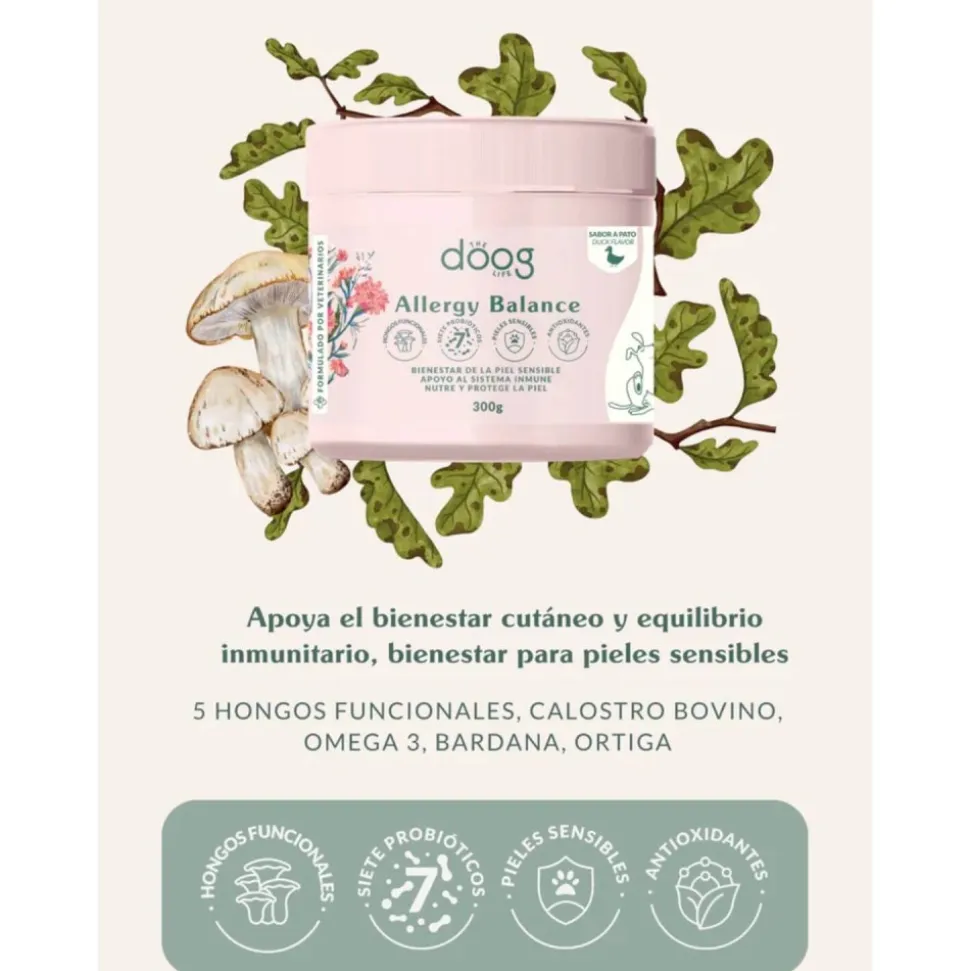 Complemento alergias e inmunidad para perros y gatos, 120 masticables - The Doog Life