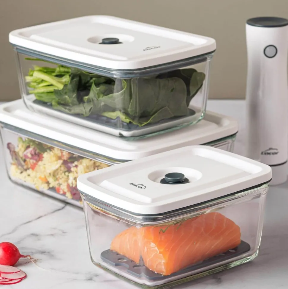 Contenedor de vidrio borosilicato para vacío Smart, 600 ml - Lacor