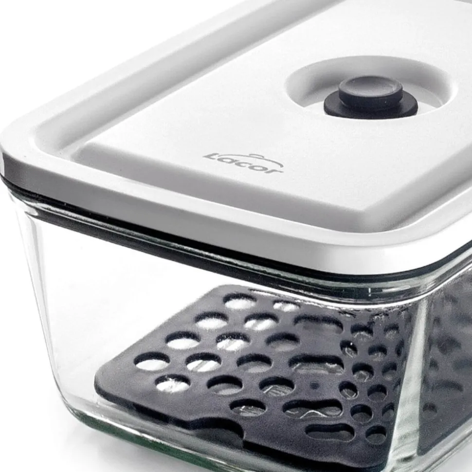 Contenedor de vidrio borosilicato para vacío Smart, 1000 ml - Lacor