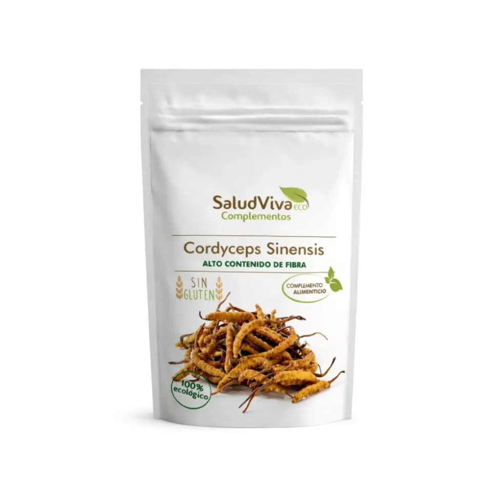 Cordyceps sinensis en polvo ecológico, 100 g - Salud Viva