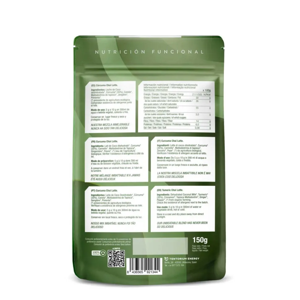 Cúrcuma chai latte ecológico - Energy Feelings