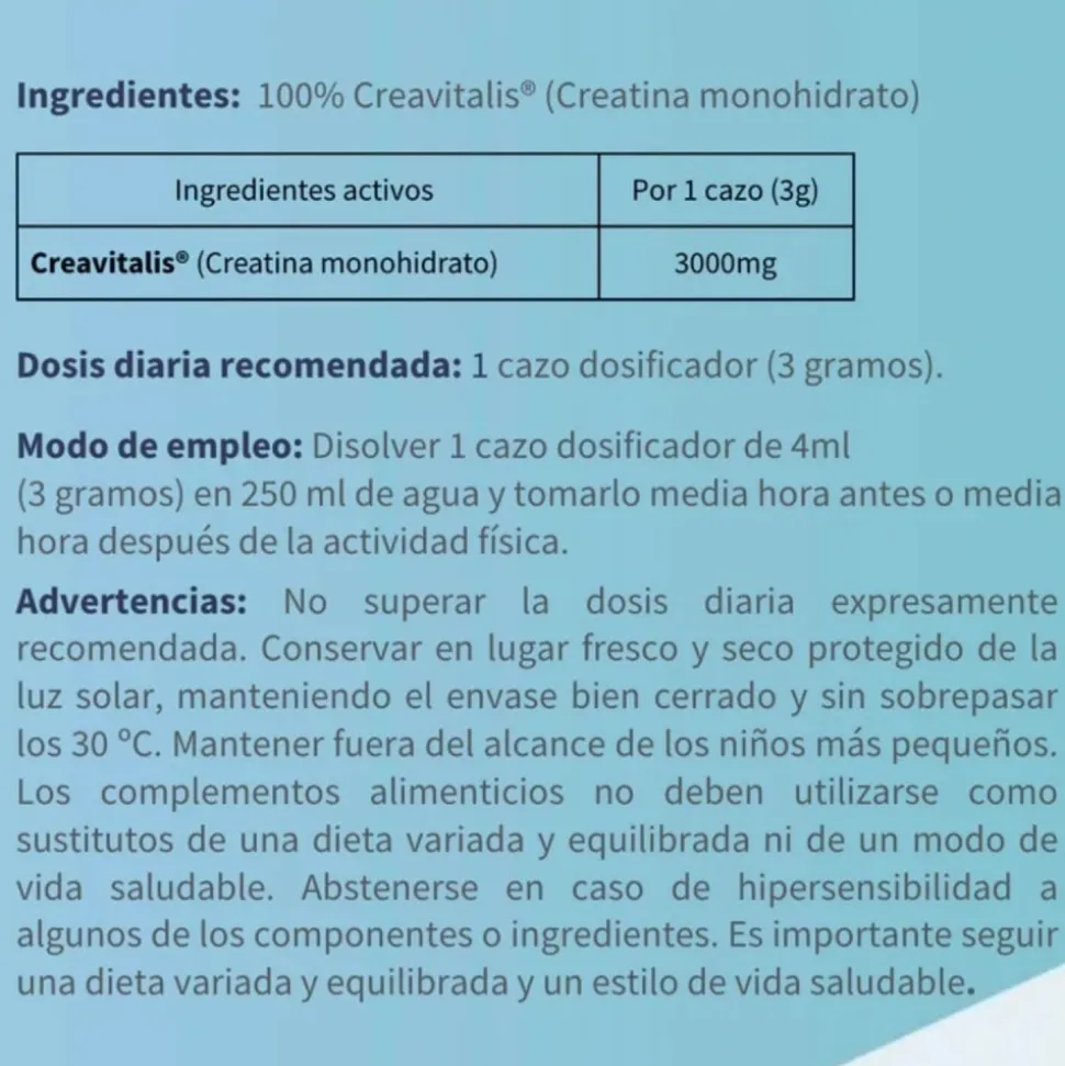 Creatina monohidrato Creavitalis®, 300 g - OFM