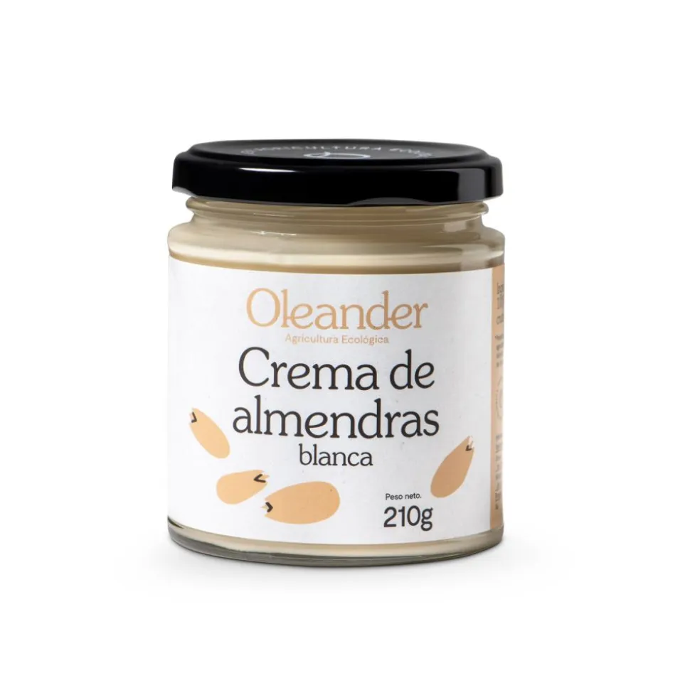 Crema de almendras crudas ecológica, 210 g - Oleander