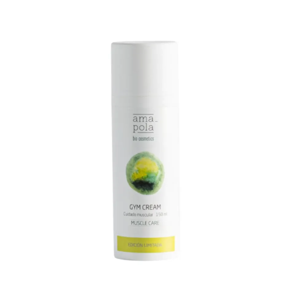 Crema de cuidado muscular de gimnasio ecológica, 150 ml - Amapola Biocosmetics