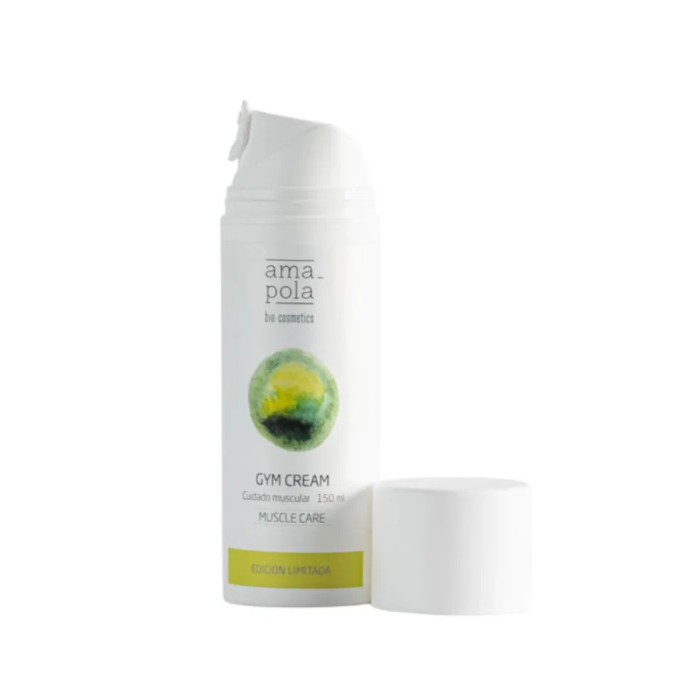 Crema de cuidado muscular de gimnasio ecológica, 150 ml - Amapola Biocosmetics