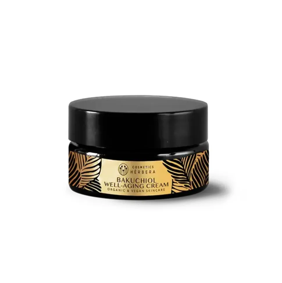 Crema facial Bakuchiol Well-aging, piel madura y sensible - Herbera Biocosmética