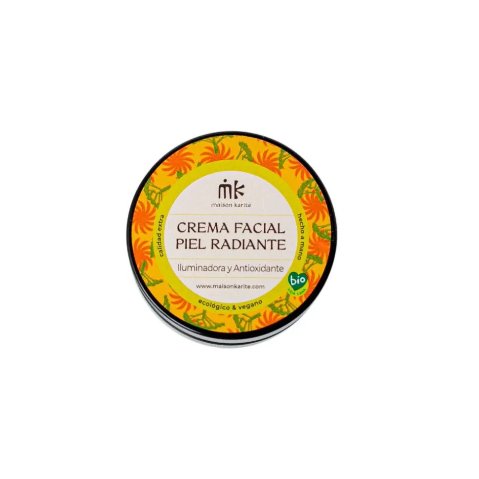 Crema facial ecológica, iluminadora y antioxidante, piel madura - Maison Karité