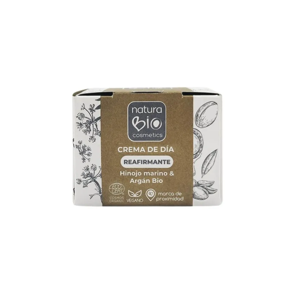 Crema reafirmante de día con hinojo marino y argán ecológica, 50 ml - NaturaBio