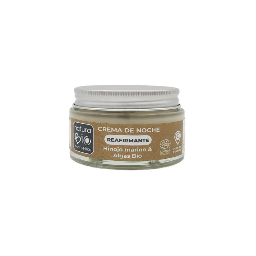 Crema reafirmante de noche con hinojo marino y algas ecológica, 50 ml - NaturaBio