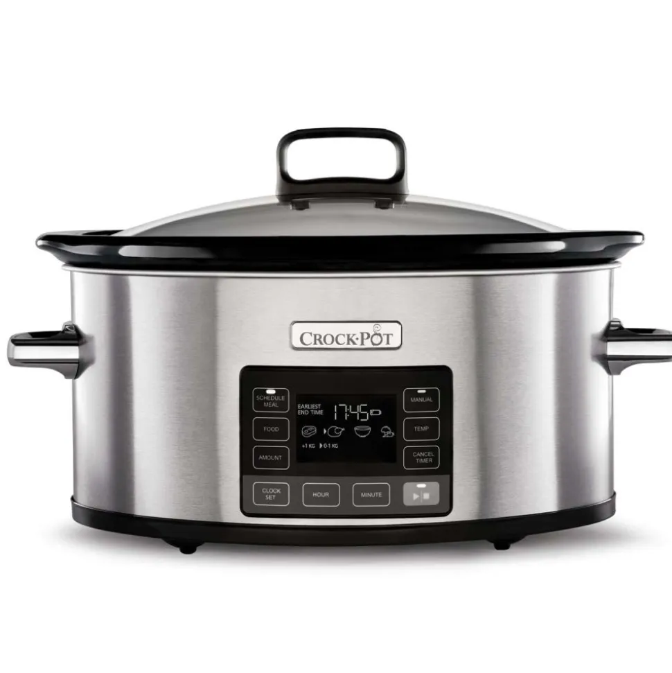 Crock Pot 5,6 l TimeSelect, con temporizador y tapa abatible