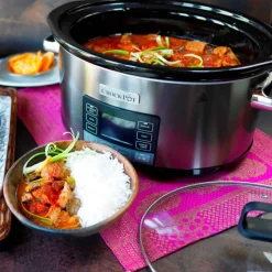 Crock Pot 5,6 l TimeSelect, con temporizador y tapa abatible