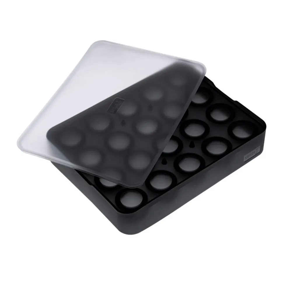 Cubitera de bolitas de silicona platino con tapa, 20 cubitos - Lurch