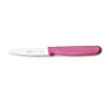 Cuchillo liso de acero inoxidable, rosa, 10 cm - Lacor