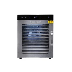 Deshidratador Wartmann de doble pared con 10 bandejas de acero inoxidable y luz interior