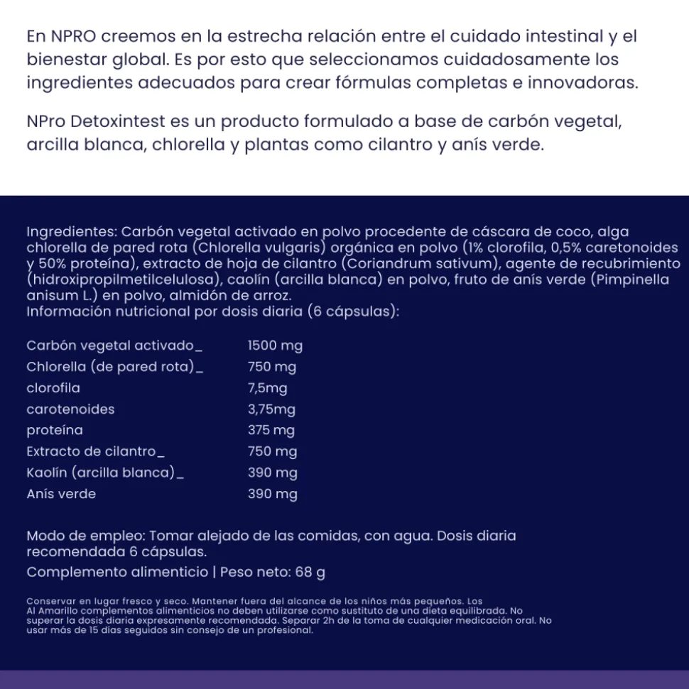 Detoxintest, en cápsulas - NPRO