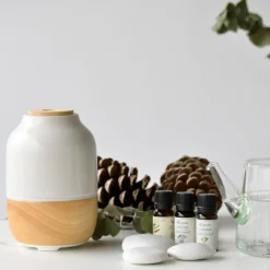 Difusor de cerámica y madera ultrasónico "Purisia" - Zen Arome