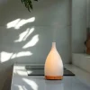 Difusor de cristal y madera ultrasónico "Corona blanco" - Serene House