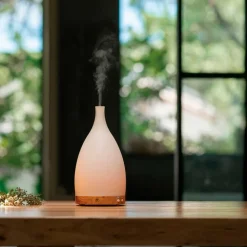 Difusor de cristal y madera ultrasónico