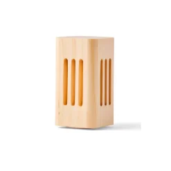 Difusor de madera de pino suizo con piedra pómez, cuadrado - Nature's Design