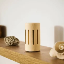 Difusor de madera de pino suizo con piedra pómez, redondo - Nature's Design