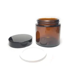 Envase de cristal ámbar para cremas cosméticas, 100 ml - Essenciales